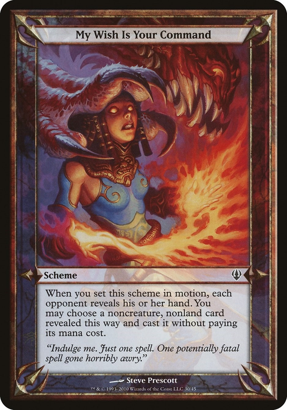 My Wish Is Your Command (Archenemy) [OVER] - MTG Single