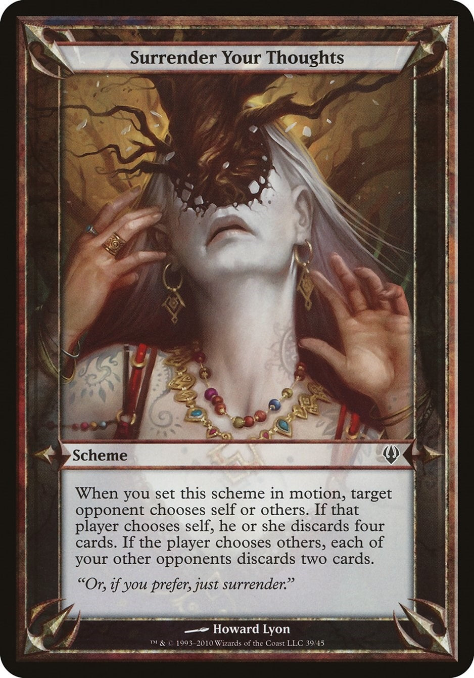 Surrender Your Thoughts (Archenemy) [OVER] - MTG Single