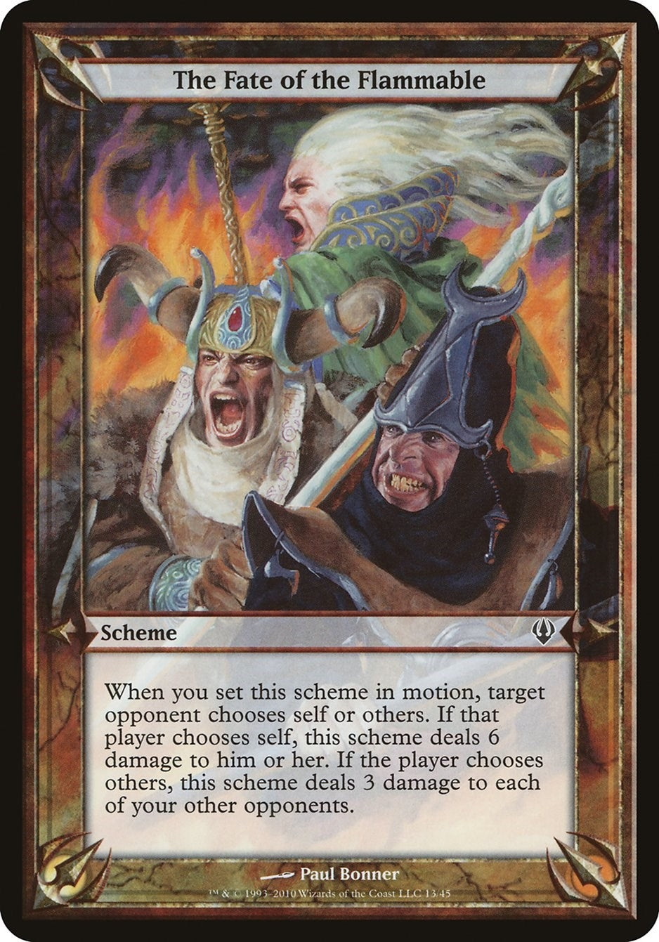 The Fate of the Flammable (Archenemy) [OVER] - MTG Single
