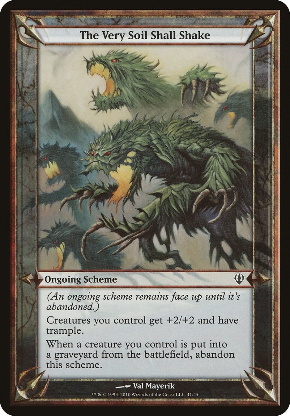 The Very Soil Shall Shake (Archenemy) [OVER] - MTG Single