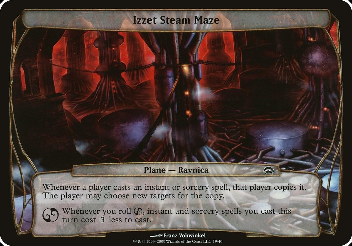 Izzet Steam Maze (Planechase) [OVER] - MTG Single