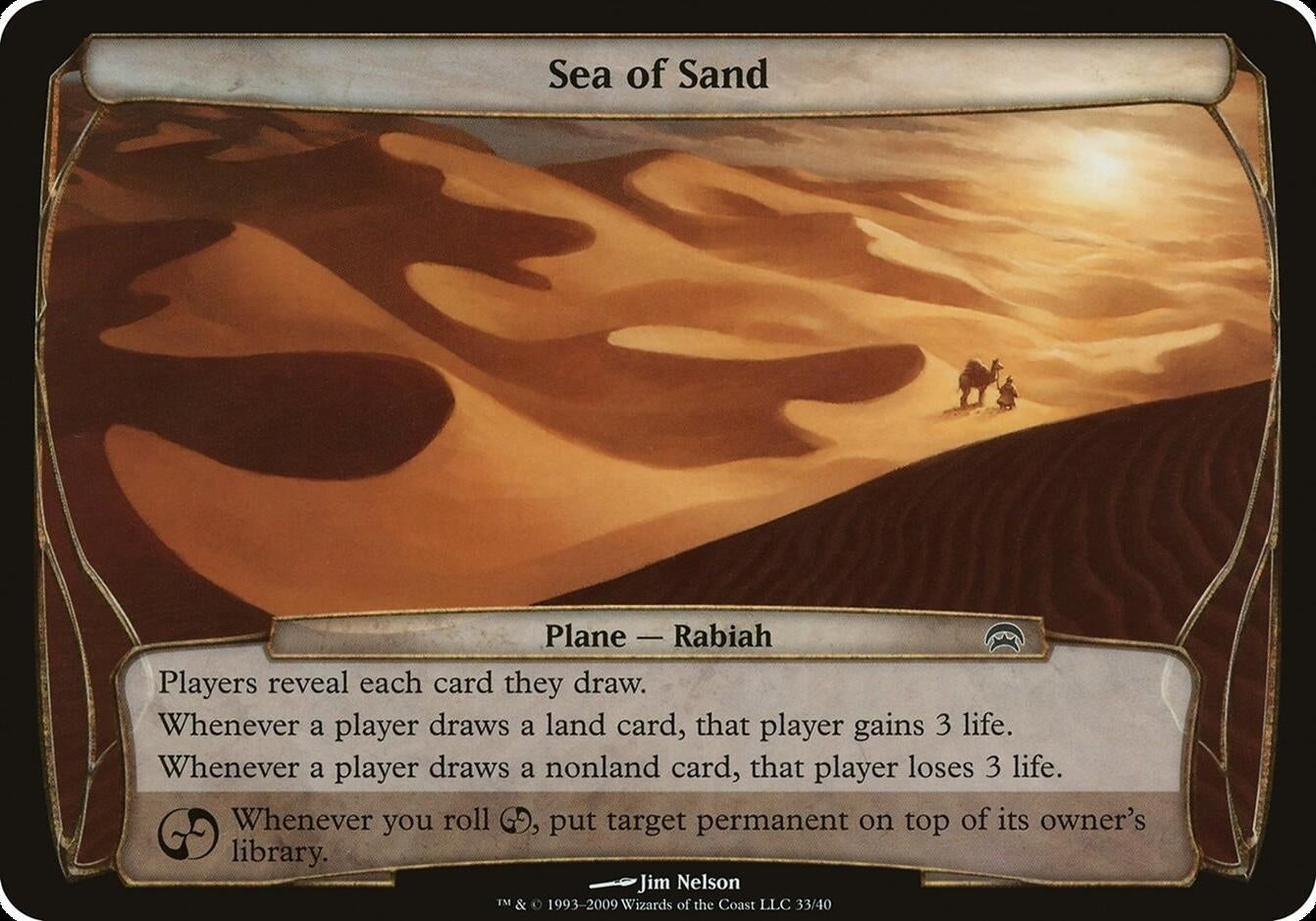 Sea of Sand (Planechase) [OVER] - MTG Single