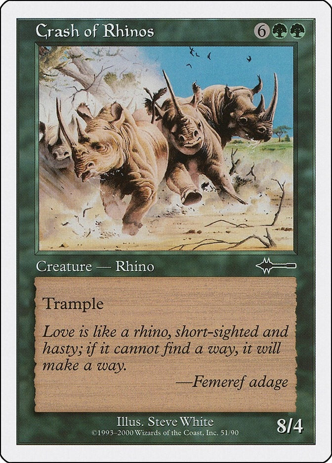 Crash of Rhinos (51) [BTD] - MTG Single