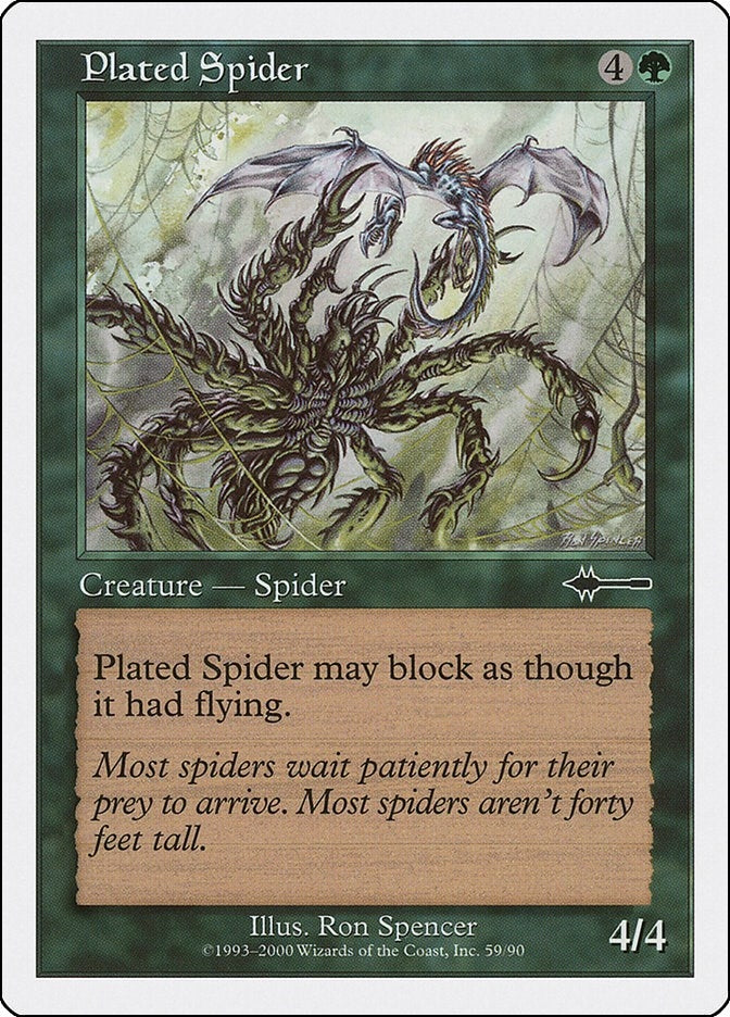 Plated Spider (59) [BTD] - MTG Single