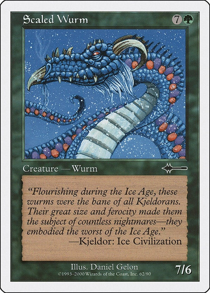 Scaled Wurm (62) [BTD] - MTG Single