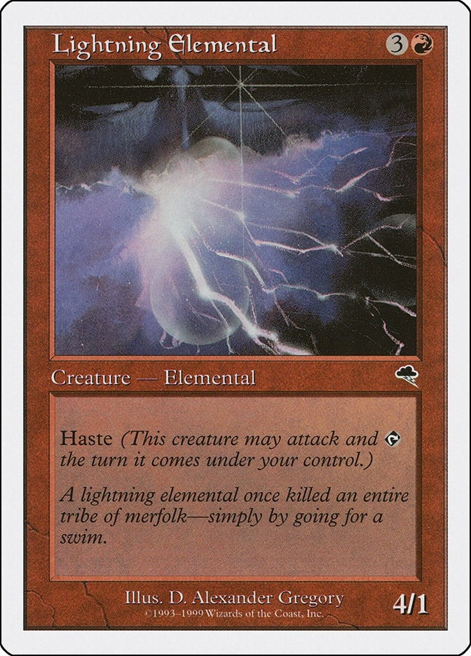 Lightning Elemental [BRB] - MTG Single