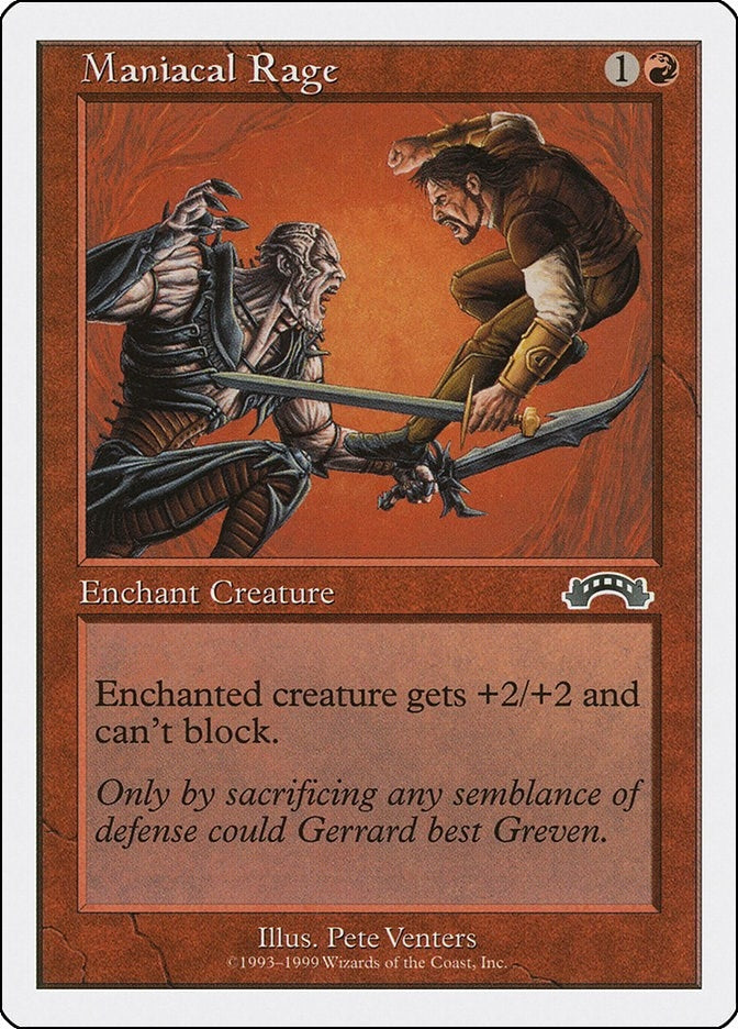 Maniacal Rage [BRB] - MTG Single