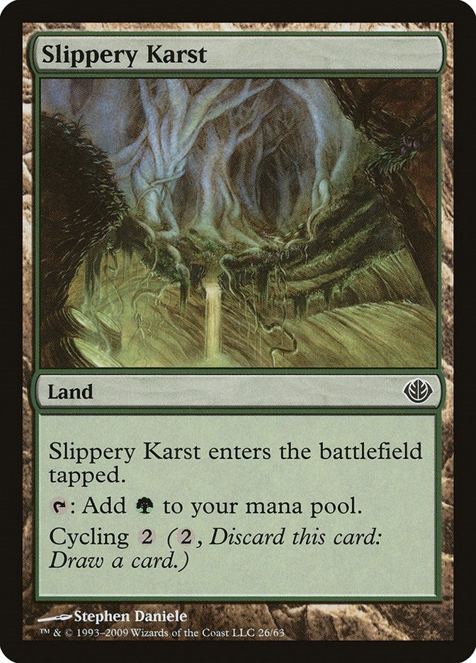 Slippery Karst (26) [DDD] - MTG Single