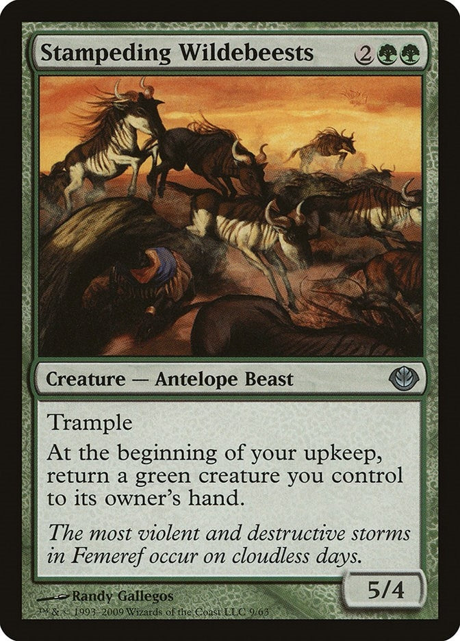Stampeding Wildebeests (9) [DDD] - MTG Single