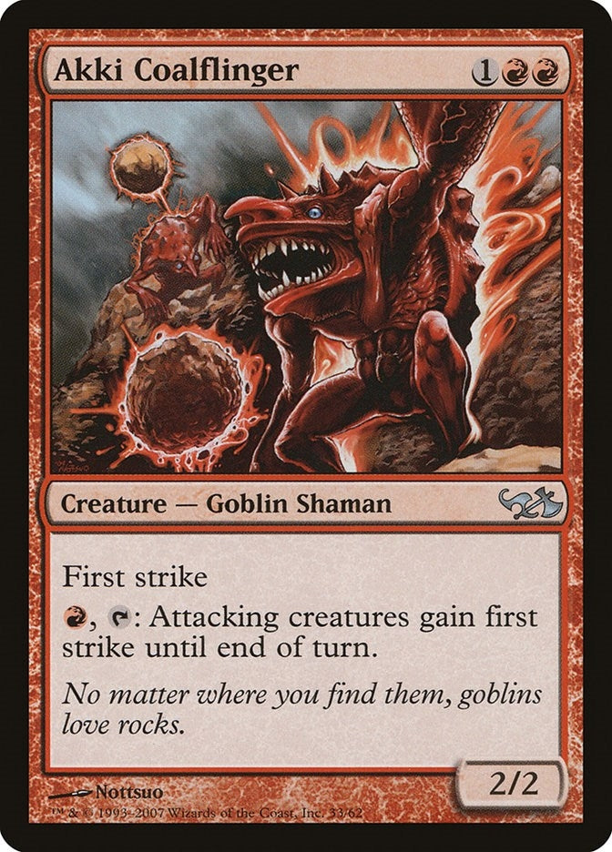 Akki Coalflinger (33) [EVG] - MTG Single