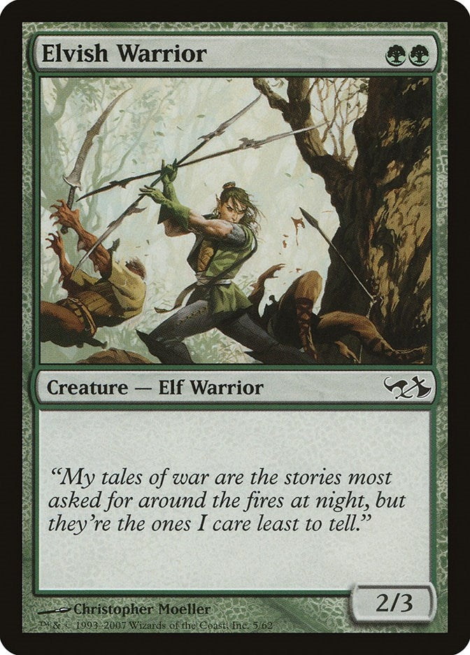 Elvish Warrior (5) [EVG] - MTG Single