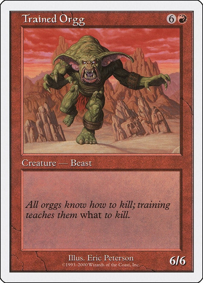 Trained Orgg [S00] - MTG Single