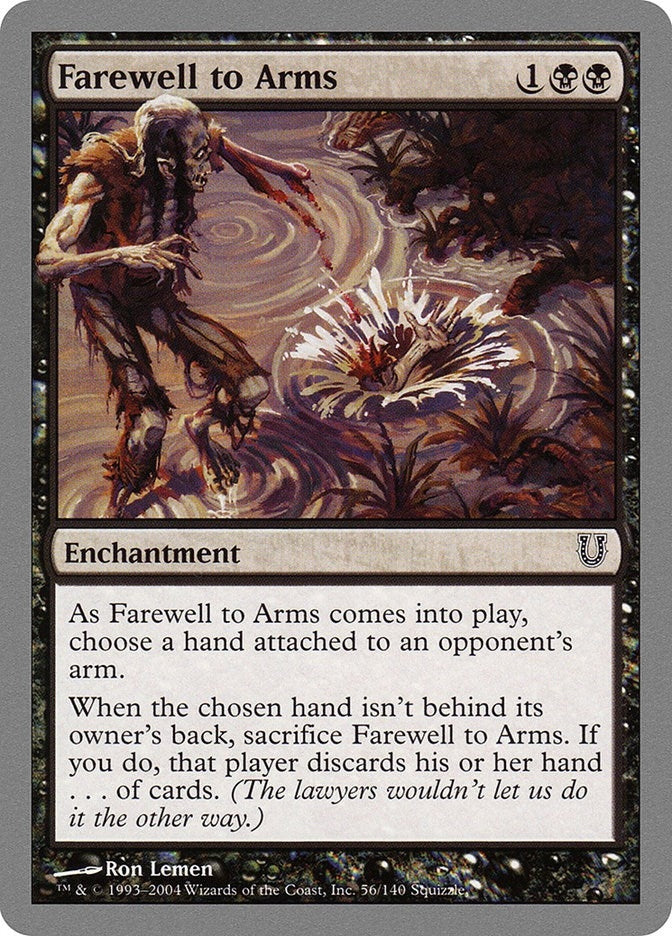 Farewell to Arms (56) [UNH] - MTG Single