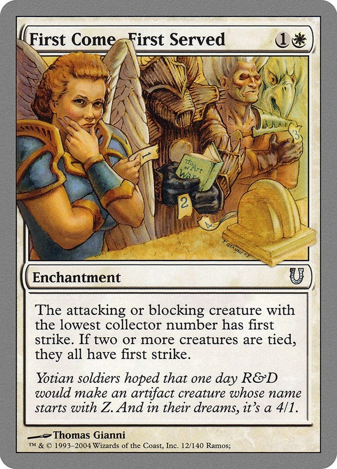 First Come First Served (12) [UNH] - MTG Single
