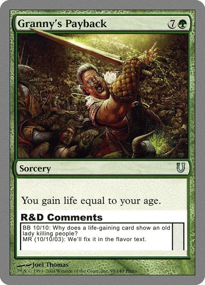 Granny’s Payback (99) [UNH] - MTG Single