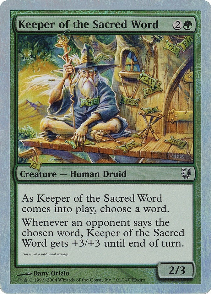 Keeper of the Sacred Word (101) [UNH] - MTG Single