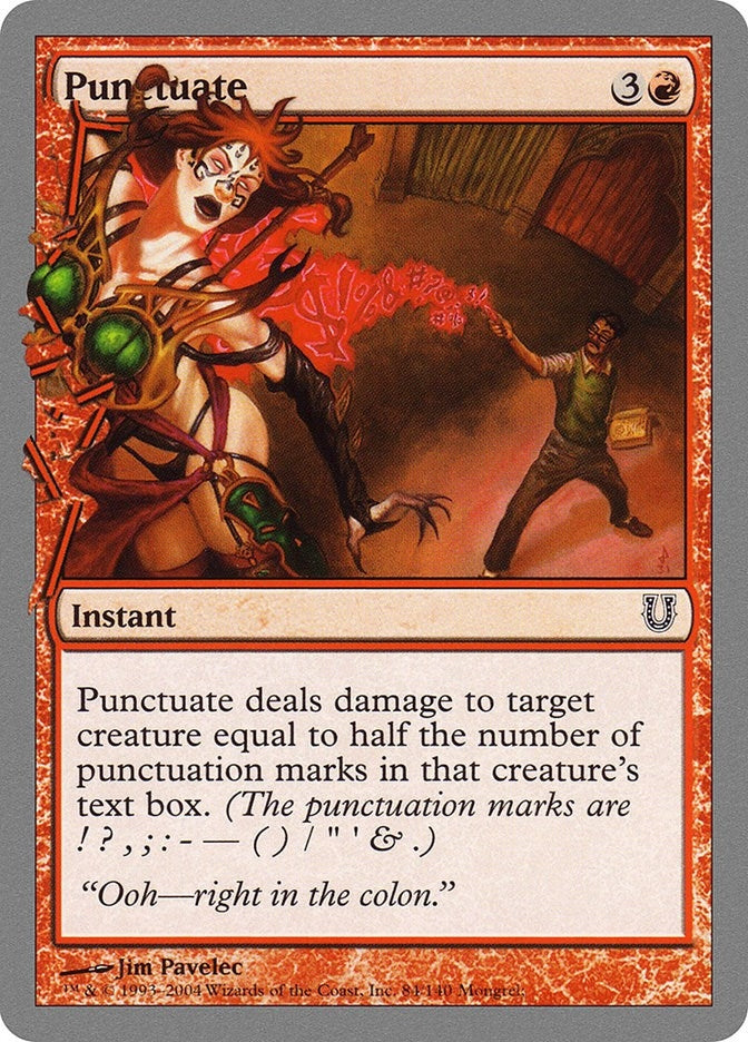Punctuate (84) [UNH] - MTG Single