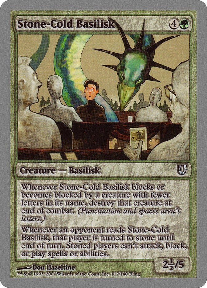 Stone-Cold Basilisk (112) [UNH] - MTG Single