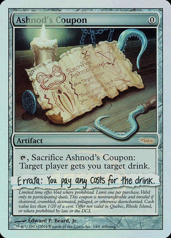 Ashnod’s Coupon [ARENA] - MTG Single