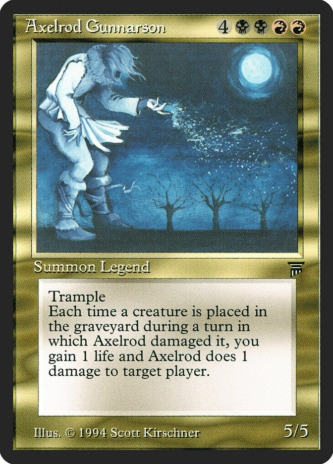 Image for Axelrod Gunnarson (Legends) - Magic: The Gathering