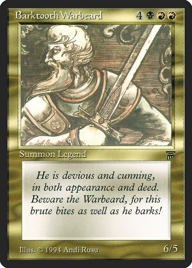 Barktooth Warbeard [LEG] - MTG Single