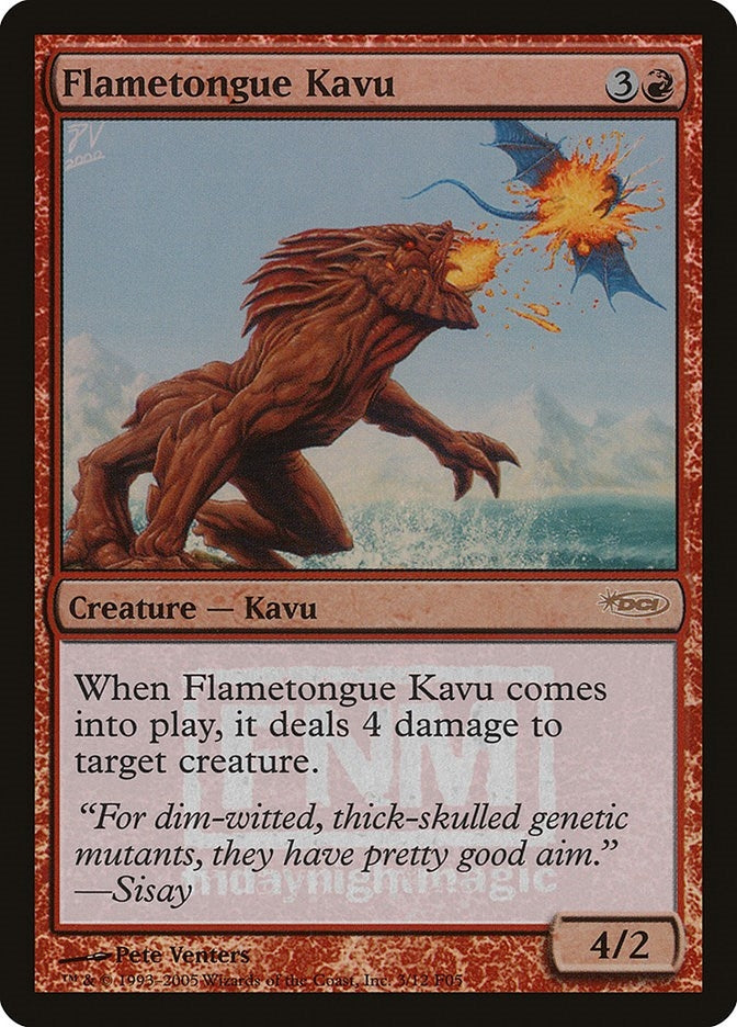 Flametongue Kavu (3) [FNM] - MTG Single