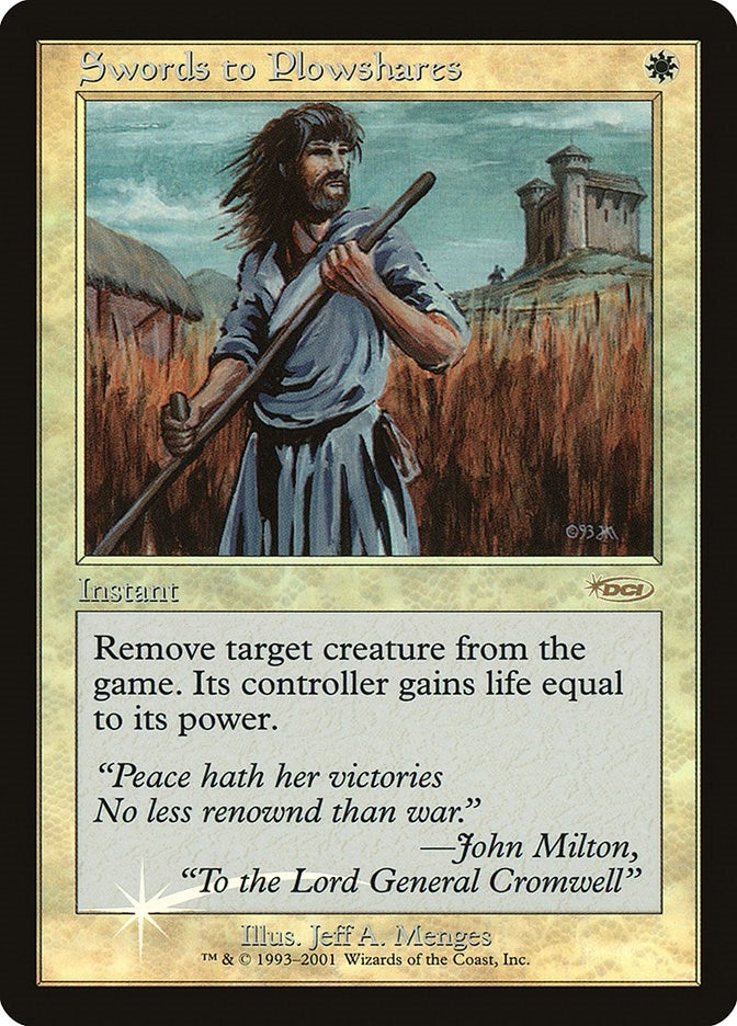 Swords to Plowshares [FNM] - MTG Single