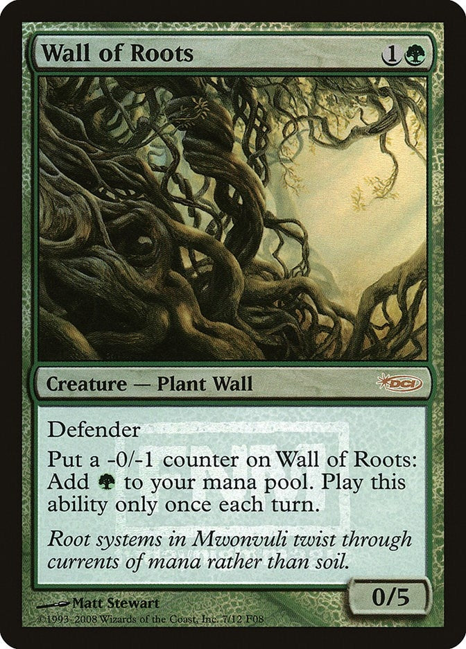 Wall of Roots [FNM] - MTG Single
