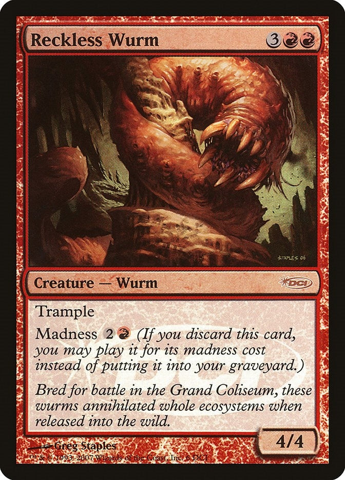 Reckless Wurm (6) [WPN] - MTG Single