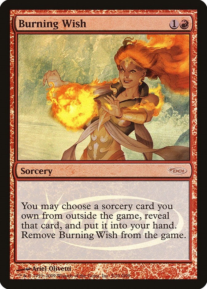Burning Wish [JDG] - MTG Single
