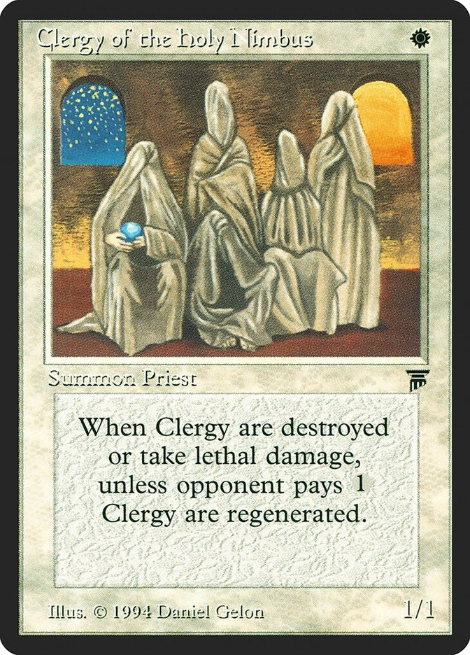 Clergy of the Holy Nimbus [LEG] - MTG Single