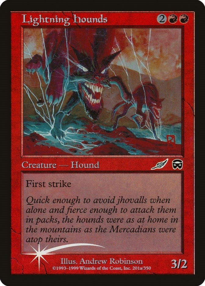 Lightning Hounds (201) [MEDIA] - MTG Single