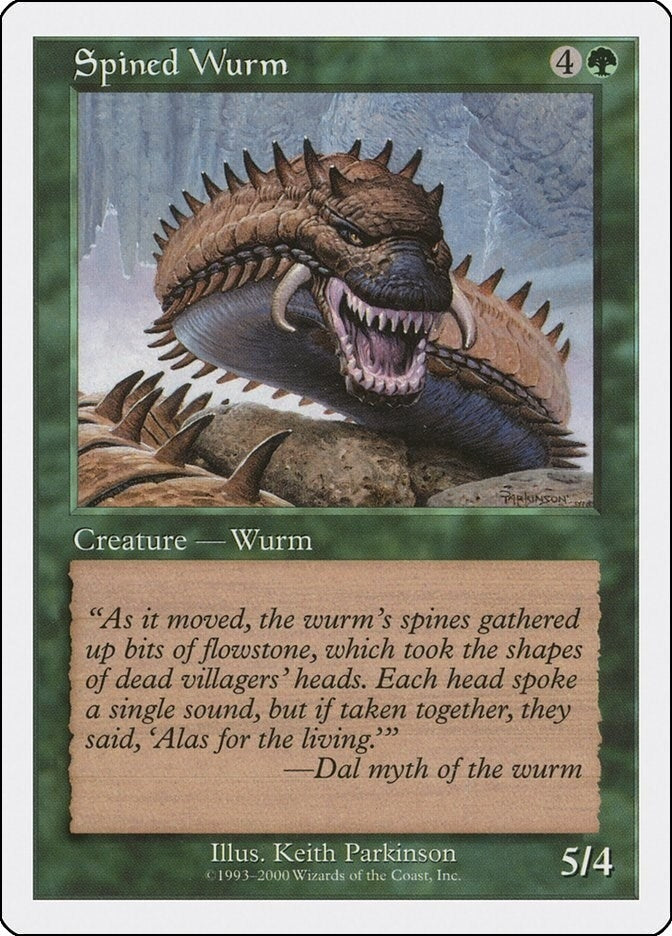 Spined Wurm [MEDIA] - MTG Single