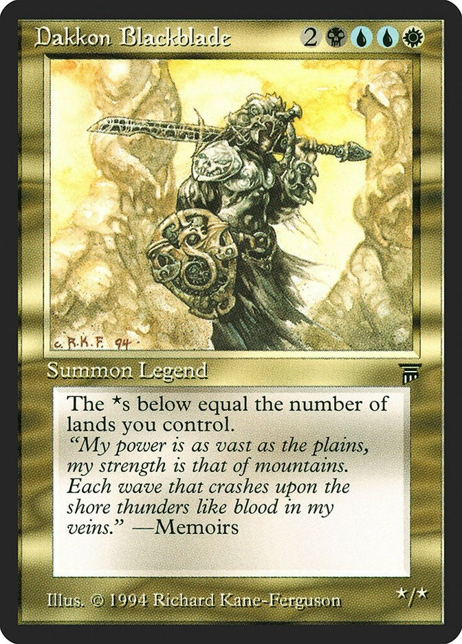 Dakkon Blackblade [LEG] - MTG Single