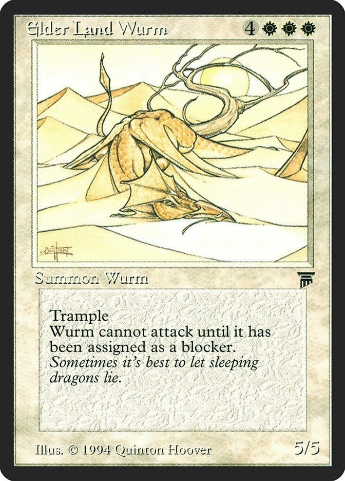 Elder Land Wurm [LEG] - MTG Single