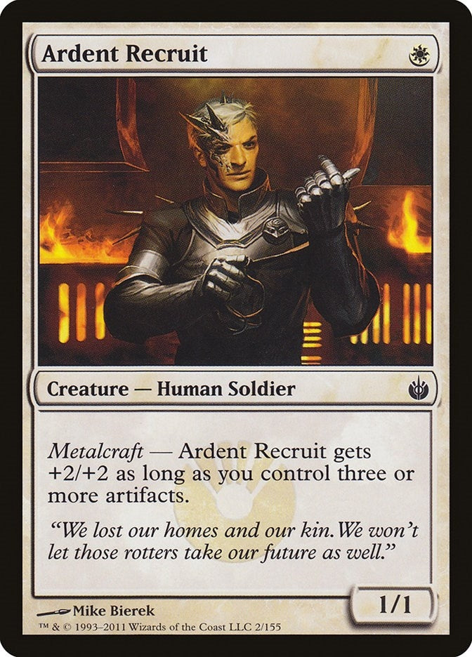 Ardent Recruit (2) [MBS] - MTG Single