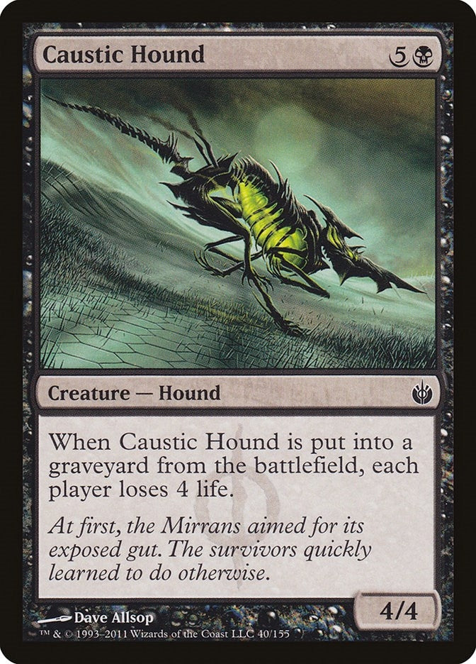 Caustic Hound (40) [MBS] - MTG Single