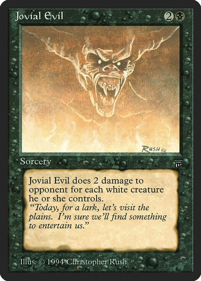 Jovial Evil [LEG] - MTG Single