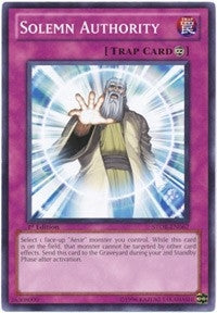 Solemn Authority (67) - YuGiOh Single