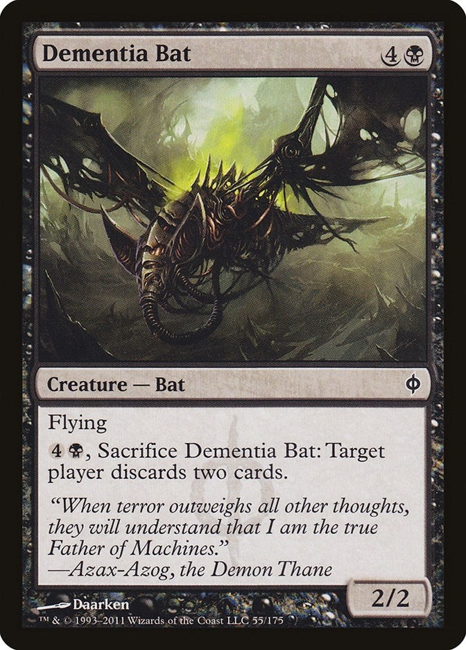 Dementia Bat (55) [NPH] - MTG Single