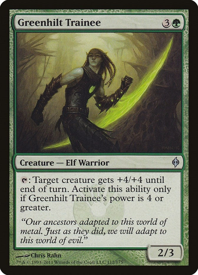 Greenhilt Trainee (112) [NPH] - MTG Single