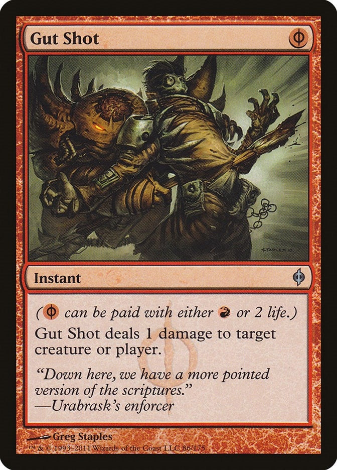 Gut Shot (86) [NPH] - MTG Single