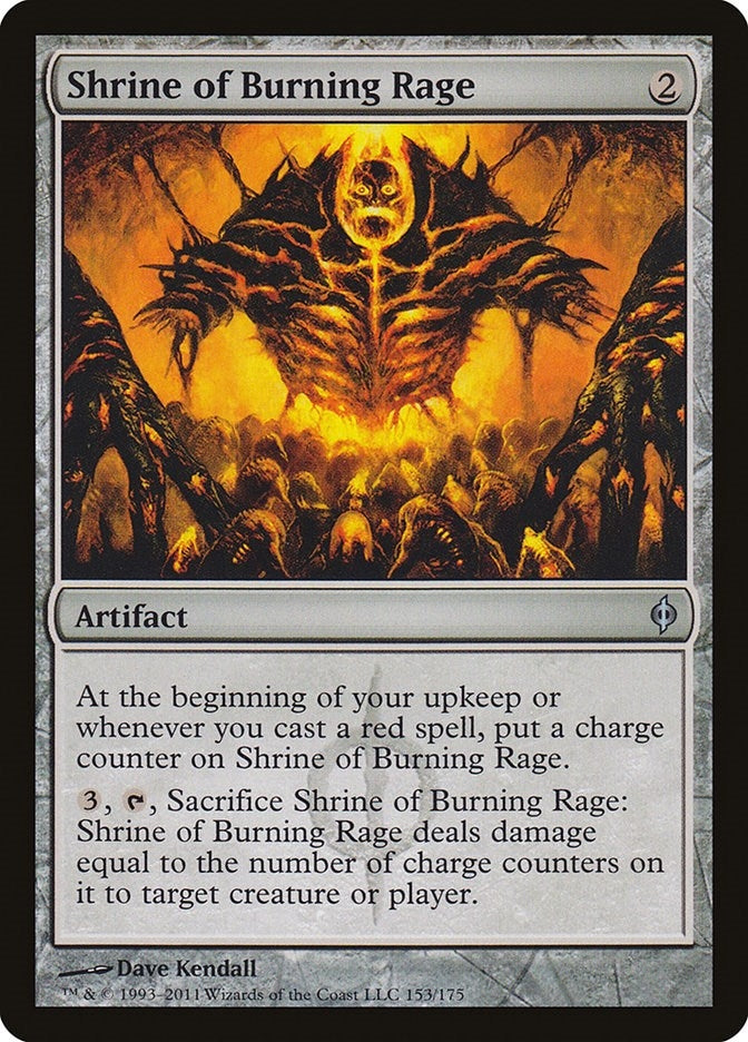 Shrine of Burning Rage (153) [NPH] - MTG Single