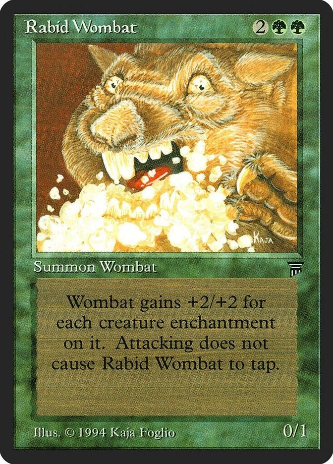 Rabid Wombat [LEG] - MTG Single