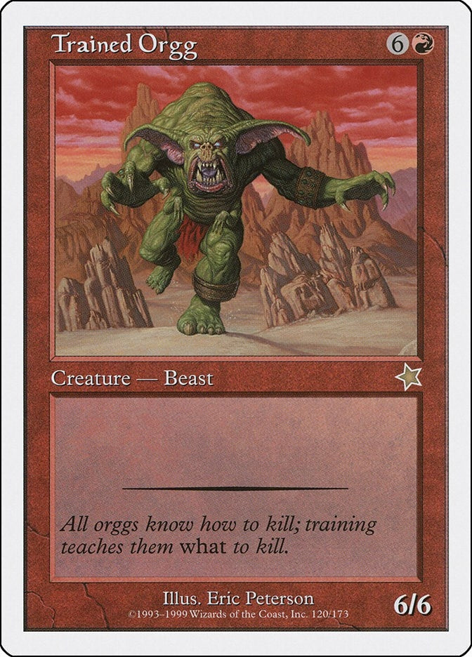 Trained Orgg (120) [S99] - MTG Single