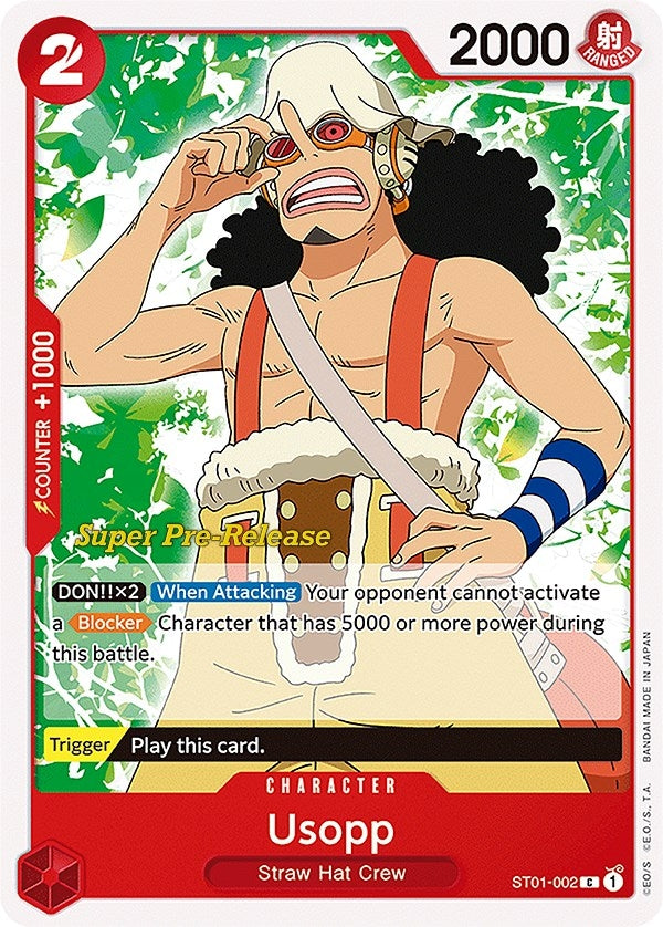 Usopp (1002) (ST-01 PRE) - One Piece Card Game Single