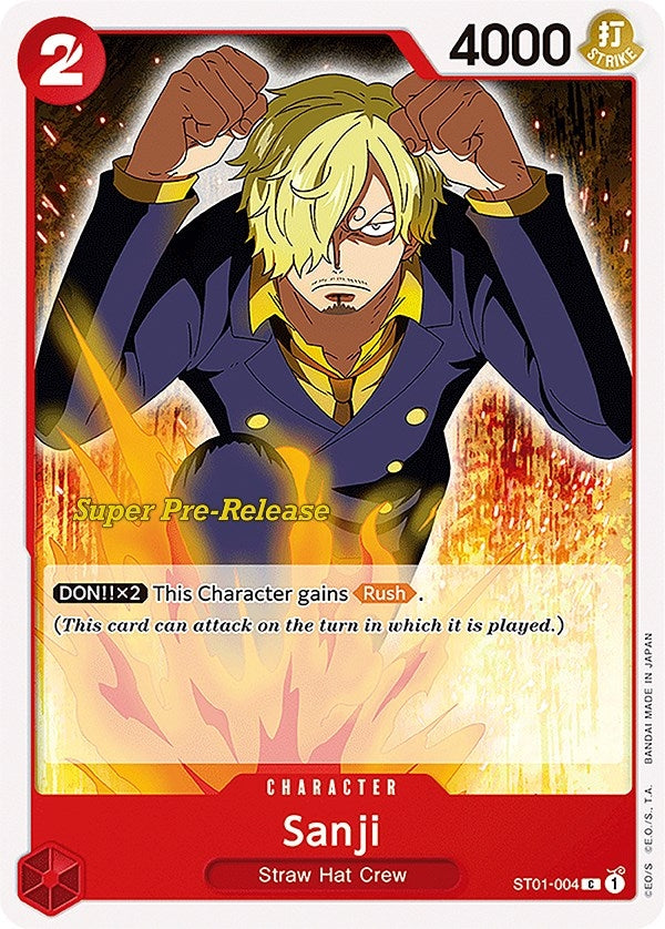 Sanji (1004) (ST-01 PRE) - One Piece Card Game Single