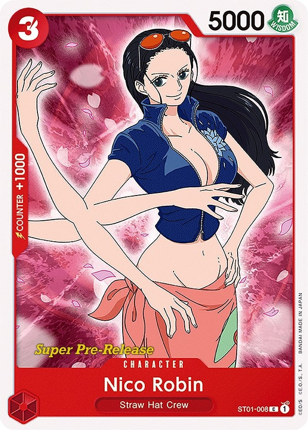 Nico Robin (1008) (ST-01 PRE) - One Piece Card Game Single