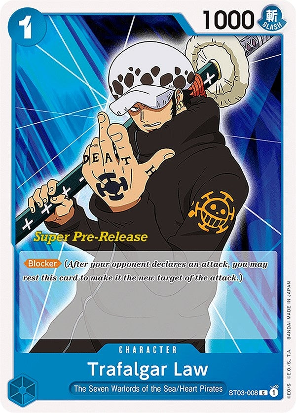 Trafalgar Law (3008) (ST-03 PRE) - One Piece Card Game Single