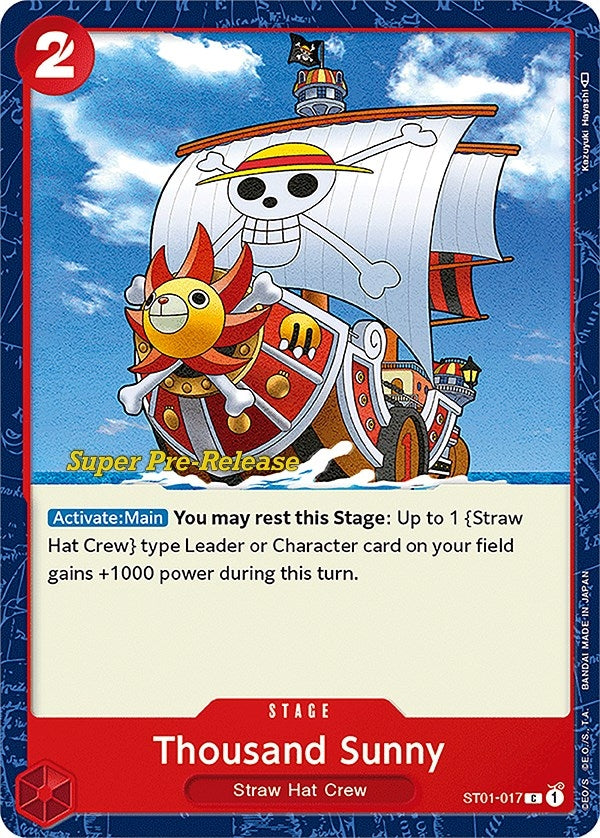 Thousand Sunny (1017) (ST-01 PRE) - One Piece Card Game Single